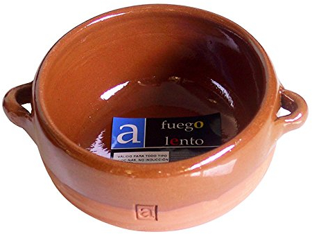 A Fuego Lento Cazuela Sopa Tapeo Abombada Horno, Barro, Miel, 13 cm