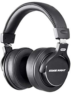 Stage Right Monoprice Multimedia Studio Reference Monitor Cuffie – 53 mm (chiuso) ideali per registrazione, mixaggio, mastering e monitoraggio