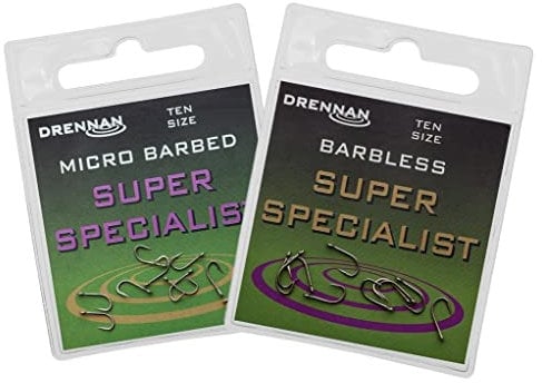 Drennan Super Specialist Hooks - Barbed - 14