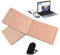 ROCKIA Folding Keyboard, Foldable Portable Keyboard | Foldable Keyboard for Most Tablets, Laptops and Smartphones, Easy Switching Up to 3 Devices