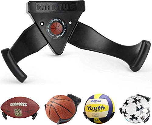 Bestbuy Ball Holder Wall Mount Claw Space Saver Display Sports Storage Rack for Soccer, Baseball, Rugby, Volleyball, Exercise