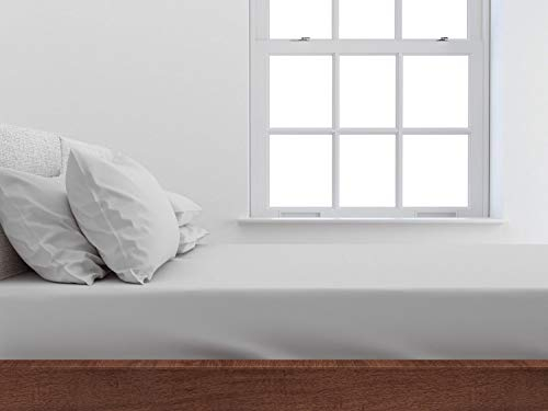 Heckett and Lane Spannlaken Zo!Home 1 Spannbettlaken 180x210-220cm 100% Baumwolle Mako-Satin Ash Grey