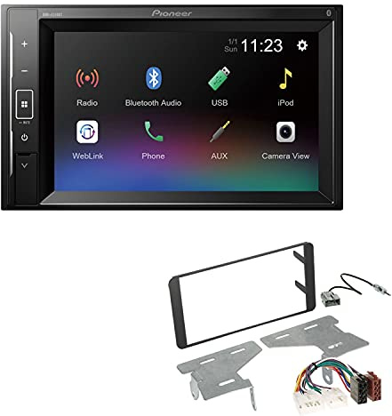 Pioneer DMH-A240BT 2-DIN Autoradio Bluetooth USB passend für Subaru BRZ ab 2012 schwarz