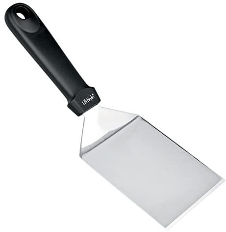LifeStyle - Spatola da cucina in acciaio inox 13,5 x 8 cm, paletta da cucina per lasagne e pasticceria