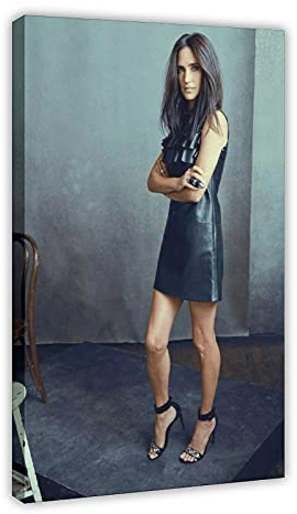 Schauspieler-Poster Jennifer Connelly 21, Leinwand-Poster, Wandkunst, Deko, Bild, Gemälde für Wohnzimmer, Schlafzimmer, Dekoration, 50 x 75 cm, Rahmen:
