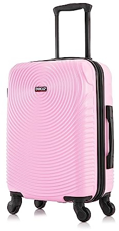 DUKAP INCEPTION Luggage with Spinner Wheels | Durable Lightweight Hardshell Suitcase, Travel Bag with Handle and Trolley, 20-Inch Carry On Small Luggage | Pink