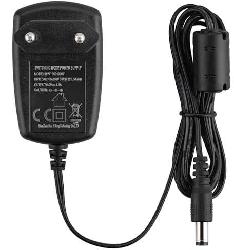 PROZOR Fuente de Alimentación Universal 5V 1A Adaptador de Corriente Antiinterferencias con Enchufe 5.5mm para HDMI DAC Tiras LED CCTV Cámaras IP HUB USB y Dispositivos Electrónicos