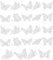 24 Pcs Window Stickers Large Size Butterfly Anti Collision Window Clings Translucent Alert Bird Window Decal Prevent People and Bird Strikes on Window Glass
