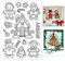 GLOBLELAND Weihnachten Lebkuchenmann Klare Stempel für DIY Scrapbooking Dekor Lebkuchenhaus Süßigkeiten Weihnachtsbaum Geschenk Transparente Silikonstempel zum Basteln von Karten Fotoalbum Dekor