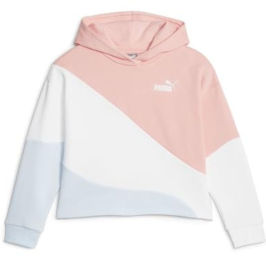 PUMA Mädchen Power Cat Hoodie FL G Schweiß, Eisblau, 128