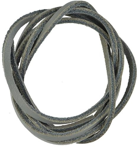 znatoo Cordones de cuero para zapatos de cubierta, topsiders, zapatos de barco, 46 pulgadas de largo, Gris, Talla única