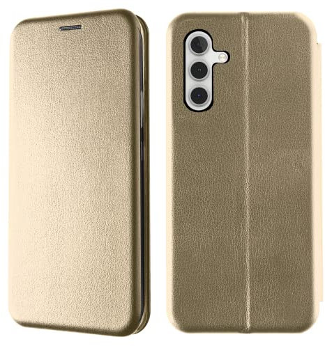 AURSTORE Coque pour Samsung Galaxy A14 5G /4G, Protection Housse en Cuir PU, Fonction Support, Fermeture Magnétique, Compatible avec Samsung Galaxy A14 5G /4G, Plusieurs Couleurs Disponible (Doré)