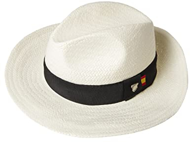 Sombrero Fabricado a Mano en España. Sombrero Hombre. Sombrero Mujer. Sombrero Bandera de España. (55, Borsalino Crudo)