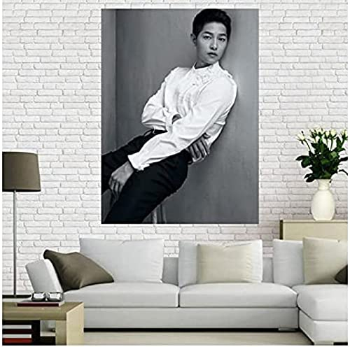 Poster Song Joong Ki Schauspieler Star Poster Porträt Bilder Poster Und Drucke Kunst Wand Leinwand Malerei Home Decor 50X70Cm Kein Rahmen