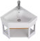 Lavandino da Bagno Ad Angolo,Mobile Bagno con Lavabo,lavello a mobiletto triangolare,Lavandino bagno piccolo da parete in ceramica sanitaria,wc angolo d'angolo lavabo. ( Size : Low configuration , Col