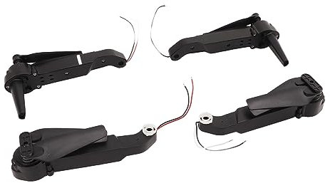 Keenso Brazos de Eje de Cuadricóptero RC con Hélice de Motor, Piezas de Repuesto de Marco de Dron de Carreras de ABS Ligero y Metal para E88 E88MAX E525 P1