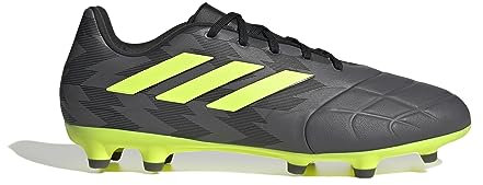 adidas Copa Pure Injection.3 FG - Tacos de fútbol unisex para adultos, Core Black/Team Solar Yellow/Grey Five, 40 EU