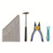 Technik Ersatzteile Set, 4PCS Bausteine Hilfswerkzeug Set, Messlineal, Hilfswerkzeug Hammer, Hilfszange, Bausteine Separator System Steinlöser, Kompatibel mit Großen Marken Ersatzteile (Blue)