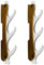 3-Tier Schwertständer, Schwerthalter Wandhalterung, Schwert Display Ständer, Samurai Schwert Wandständer, Lichtschwert Ständer, Samuraischwirt Halter,Stabständer und Cosplay Klingenständer(Braun)