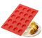 Moule à madeleines à 20 cavités, moule à gâteau en silicone antiadhésif, moule à mini madeleines coquilles festonnées, moule pop-up, lot de 1