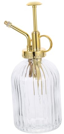 Vintage Glas Sprühflasche 350ml für Bonsais und Desktop Pflanzen | Pump Design, 1 Stück, für Garten und Schreibtisch, zum Bewässern Kleiner Topfpflanzen