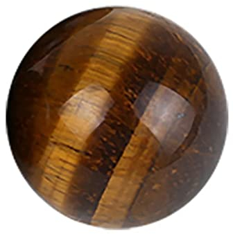 Bola de Esfera de Cristal Natural, Esfera de Cristal de Ojo de Tigre con Soporte, Bola de Feng Shui de Equilibrio ReikiCrystal Divination Stone Home Decor,1.57 JITZEGMD (Size : 1.77)