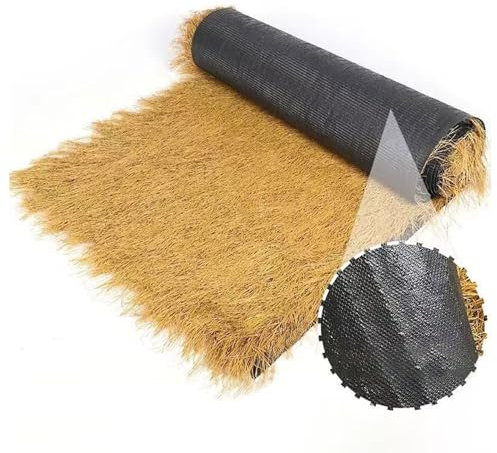 Rouleau De Gazon Artificiel, Gazon Artificiel, Avec Un Style Tropical, Adapté Pour Tiki Bar Toit Jardin Clôture, Cabane Décoration Et Pavillon En Bord De Mer(Size:0.5 * 1m)