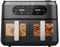HOMILEC Dual Zone Digital Air Fryer, 9 L, 2 Drawers, 4.5 L Each, 6-in-1, No Oil, Air Fry, Crisp, Roast, Bake, Reheat, Dehydrate, Cooks 4-6 Portions, Non-Stick, Dishwasher Safe Baskets, Black