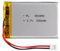 3.7V Lipo battery, 3.7V 650mAh 383450 Lithium Polymer Ion with 2P-PH connector with 2.0 mm pitch