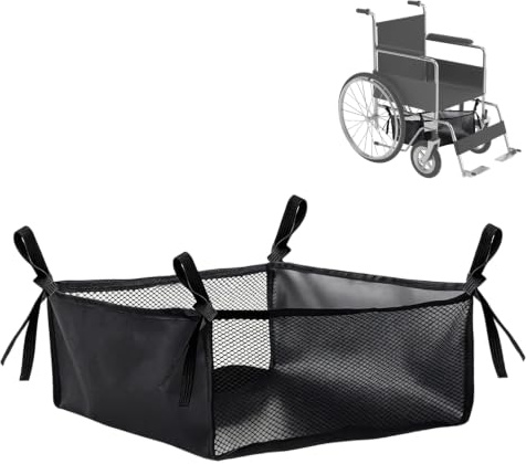 Rollstuhl Untertasche 35 x 31 cm Rollstuhl Aufbewahrungstasche | 600D Oxford Stoff Unter dem Sitz Rollstuhl Sitztasche Wiederverwendbar für Rollator Organizer Korb, Walker Korb