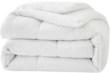 Good Nite Bettdecke 220x240cm Winterdecke 460 GSM Steppdecke Ohne Bezug Weiche Kuschelige Weiß