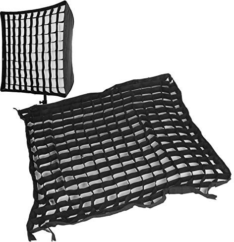 Griglia cellulare Softbox 80x80 cm, controllo della luce direzionale Griglia Softbox per luce video Rete Softbox con chiusure ad anello per ritratti fotografici Riprese di prodotti