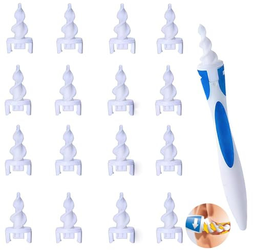 Ear Wax Removal, Ear Cleaner, Ear Wax Removal Tool With 16 PCS Washable Tips, Ear Cleaner Ear Wax Remover, Ear Cleaning Kit, Ear Wax Cleaner, Earwax Removal Kit, Ear Wax Remover, for Kids & Adults