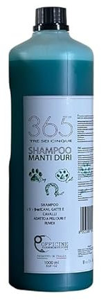 OFFICINE COSMECEUTICHE Linea 365 Manti Hart Shampoo - mit Chlorophyll für kurze und harte Haut, 1 l