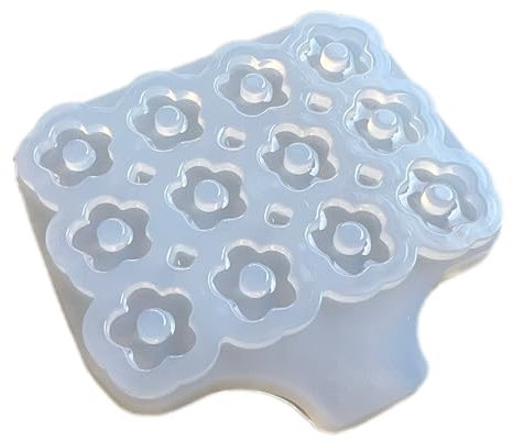 Moules en silicone pour travailler avec de la résine époxy et UV. 15mm. Forme petite fleur.