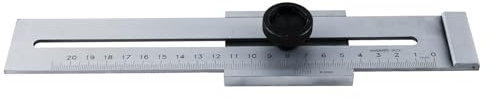 QINGYIWL Medidor de Precisión 200mm, Regla de Trazado Carpintero de Acero al Carbono, Herramienta de Trazar para Medidor de Precisión y Delimitar Marcas y Línea