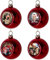 Packung mit 4 personalisierten Weihnachtskugeln mit Foto und Text. Weihnachten Schneekugeln. Personalisierte Christbaumkugeln. Weihnachtskugel Selbst Gestalten. Boltze Weihnachtsdeko. Deko Weihnachten