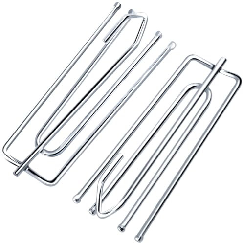 Caianwin 50 Stück Vorhanghaken Metall Gardinen Haken 4 Zinken Pinch Vorhang Falte Haken für Gardinen und Vorhangringe