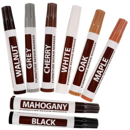 Uonlytech 8stücke Möbel Reparaturset Holzkratzern Lackstifte Wachsfarben Schnell Trocknend Möbelkorrekturstifte Für Schrammen Holzflächen Und Böden