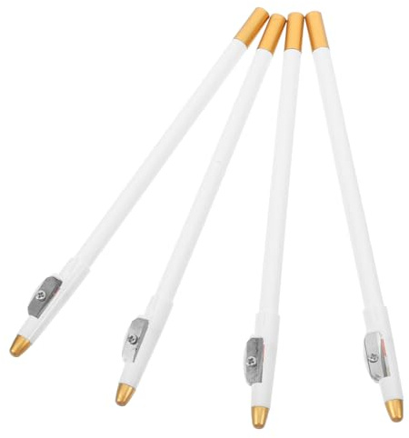 Homoyoyo 4 Stück Augenbrauen- und Bartstift mit Integriertem Anspitzer Wasserfester Make-up-stift für Männer Feine Spitze Hautverträglich Multifunktional für Bart- und Haarstyling