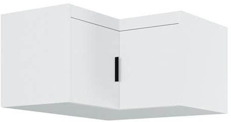 AXLIVING Eck Schrankaufsatz Storicos weiß 97,8 x 55,0 x 97,8cm Modern