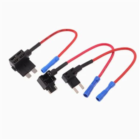 GUYTRM 5 portafusibles for Coche de 12 V, tamaño pequeño y Mediano, Adaptador Tap, Micro Mini Fusible de Cuchilla estándar. lingli(M)