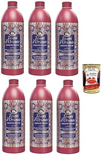 Tesori d'Oriente - Bain crème « Persian Dream » - Soin corporel aromatique à la grenade et au thé Rooibos - Rituels de bien-être pour le corps et les sens - 500 ml