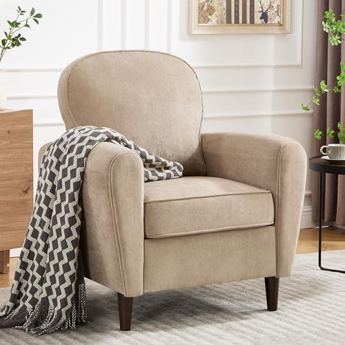 YUUIJOAA Ohrensessel Wohnzimmer,Sessel Wohnzimmer,Loungesessel für Wohnzimmer,Schlafzimmer,Wohnung und Arbeitszimmer(Braun)