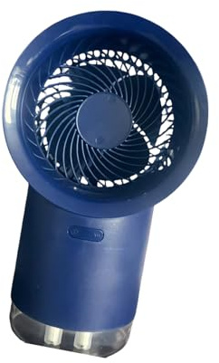 Uqezagpa Enfriador de aire de escritorio con función de hielo, suministro de energía de 2400 mAh, temporizador de 4 horas, 3 ajustes de viento, construcción de ABS, tamaño compacto para estudio