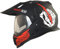 Broken Head Street Rebel Motocross-Helm rot mit Visier - Enduro-Helm - MX Cross-Helm mit Sonnenblende - Quad-Helm (XS 53-54 cm)
