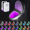 BEAN LIEVE Lampe LED 32 couleurs–Lampe de toilette à l'intérieur , lumière de siège de toilette avec fonction d'activation du mouvement et étanche