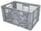 METRO Professional Gitter-Eurobehälter Hellgrau - 60 x 40 x 32 cm