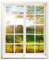 Wandtattoo - Fenster mit Aussicht Waldlichtung 66 x 80 cm - Wandaufkleber - Wandsticker