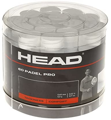 HEAD Unisex-Adult Padel Pro 60pcs Display Box Griffband, Schwarz, One Size